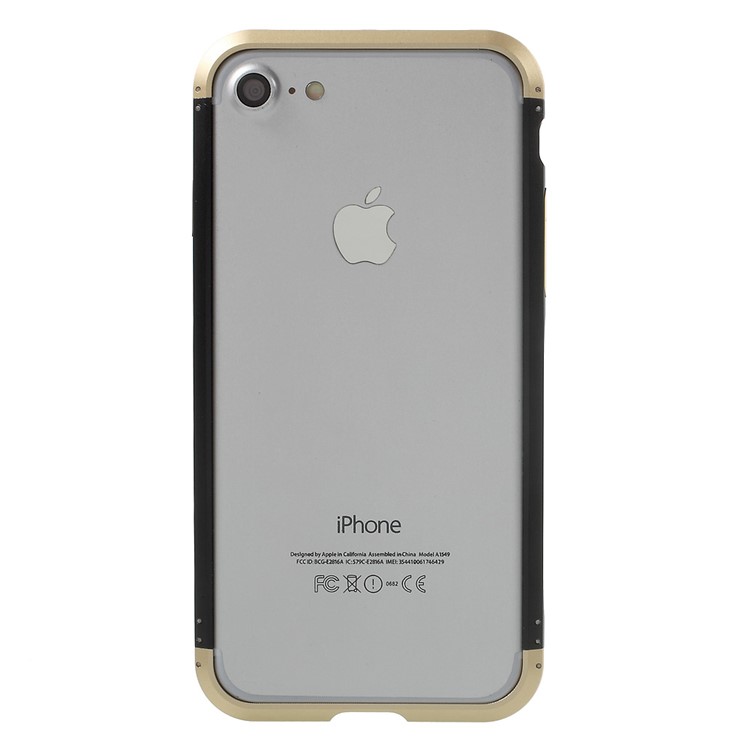 Electroplating Metal Hard Bumper Case for iPhone 7 4.7 - Black-2