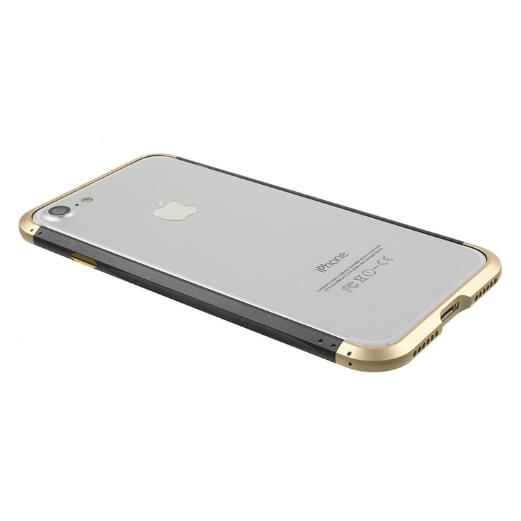 Electroplating Metal Hard Bumper Case for iPhone 7 4.7 - Black-4