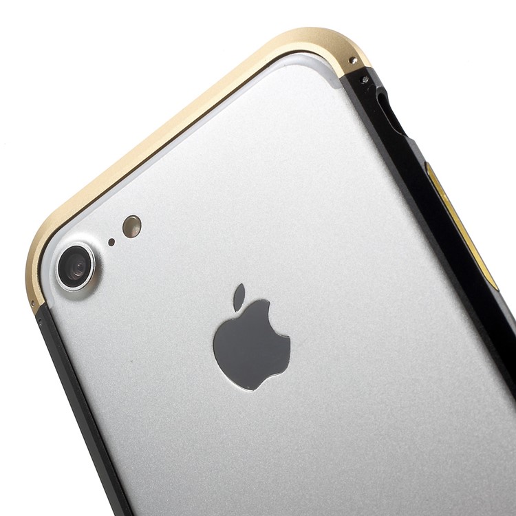 Electroplating Metal Hard Bumper Case for iPhone 7 4.7 - Black-6