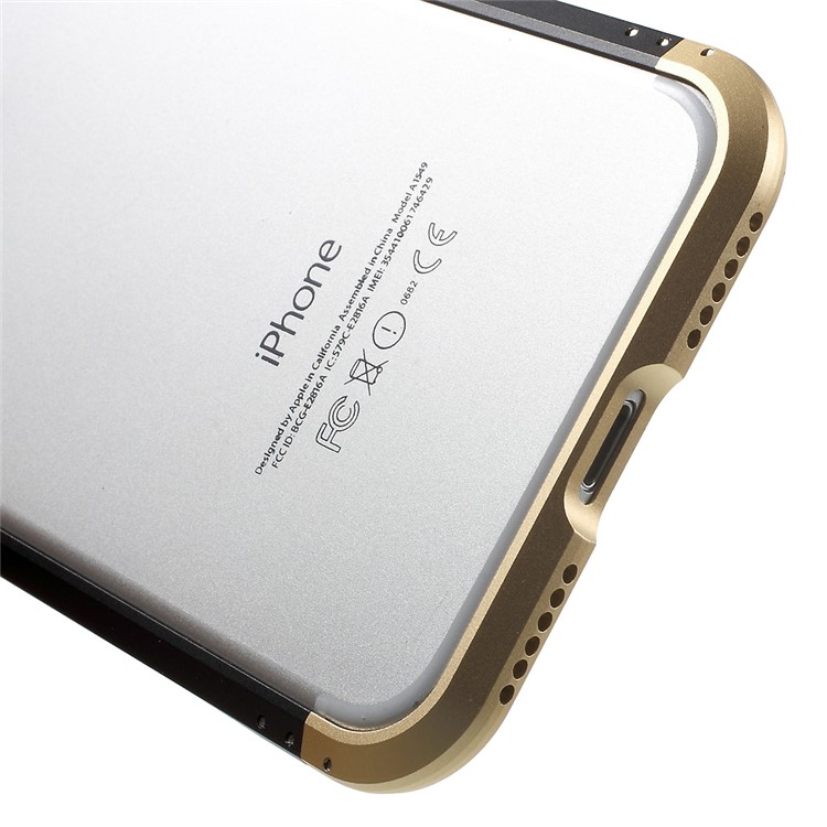 Electroplating Metal Hard Bumper Case for iPhone 7 4.7 - Black-7