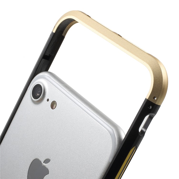 Electroplating Metal Hard Bumper Case for iPhone 7 4.7 - Black-9