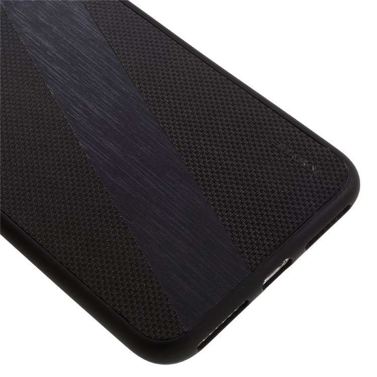 KAIYUE Number 7 Pattern Leather Coated Flexible TPU Back Case for iPhone 7 Plus - Black-4