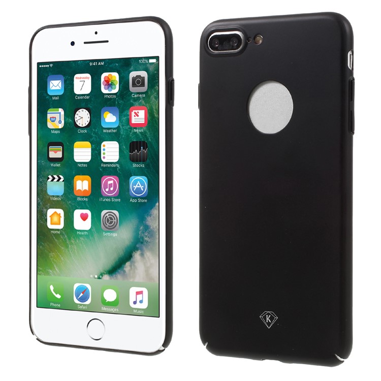 KINGXBAR 0.6mm Smooth Plastic Case for iPhone 7 Plus - Black-1