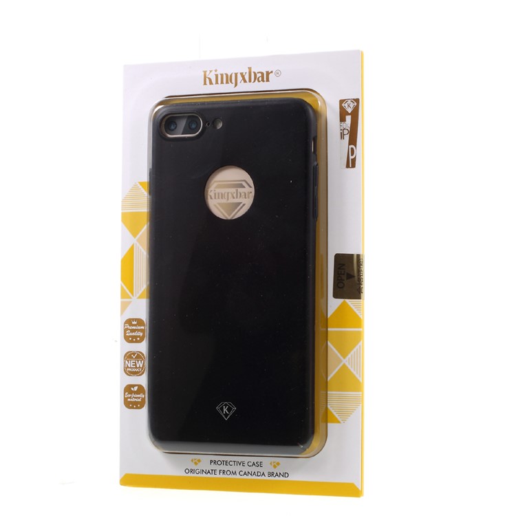 KINGXBAR 0.6mm Smooth Plastic Case for iPhone 7 Plus - Black-6