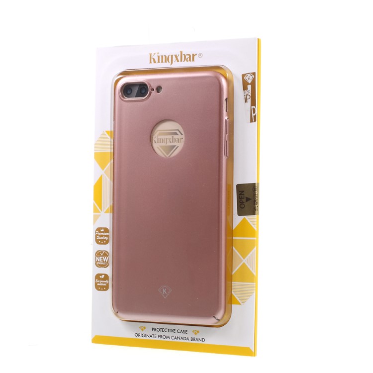 KINGXBAR 0.6mm Smooth Hard Case for iPhone 8 Plus / 7 Plus - Rose Gold-6