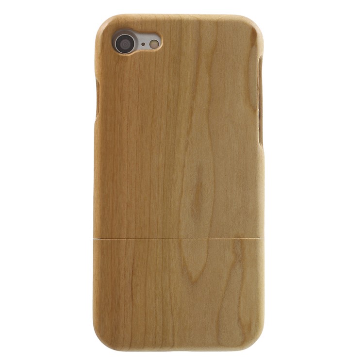 Detachable Natural Wood Hard Case for iPhone 7 - Beige-2