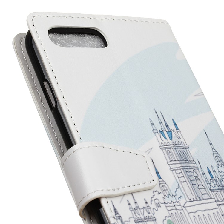 Pattern Printing Leather Wallet Stand Case for iPhone 7 Plus - Big Ben-3