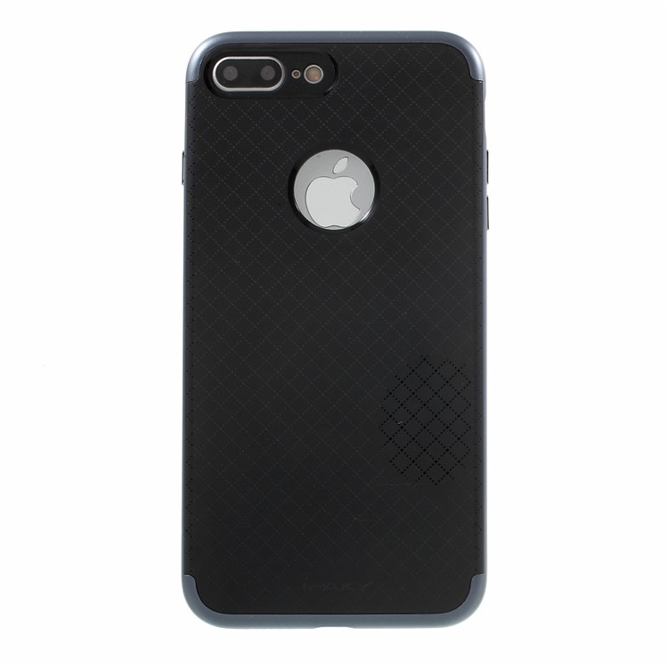 IPAKY PC Frame + TPU Back Hybrid Case for iPhone 7 Plus - Grey-2