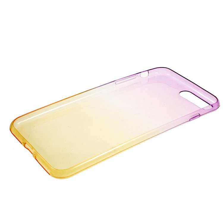 Gradient Color TPU Gel Case for iPhone 7 Plus 5.5 - Purple / Yellow-3