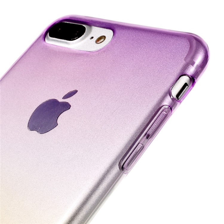 Gradient Color TPU Gel Case for iPhone 7 Plus 5.5 - Purple / Yellow-4