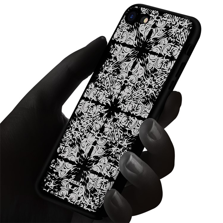 BENKS Magic Chocolate Totem Laser Engraving Hard Plastic Case for iPhone 7 - Black-3