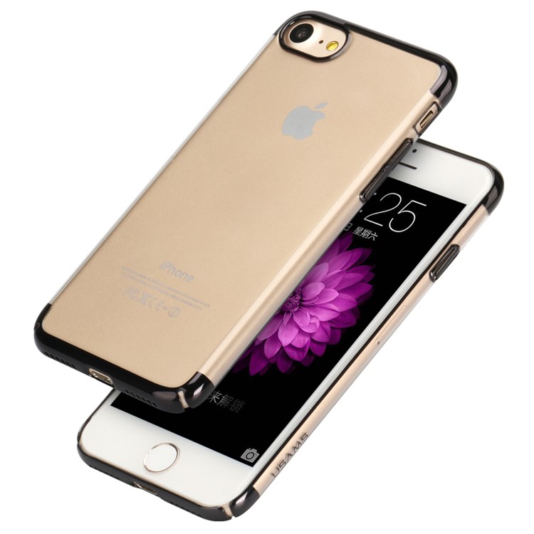 USAMS Kingsir Series Plated Hard PC Case for iPhone 7 4.7 inch - Black-1