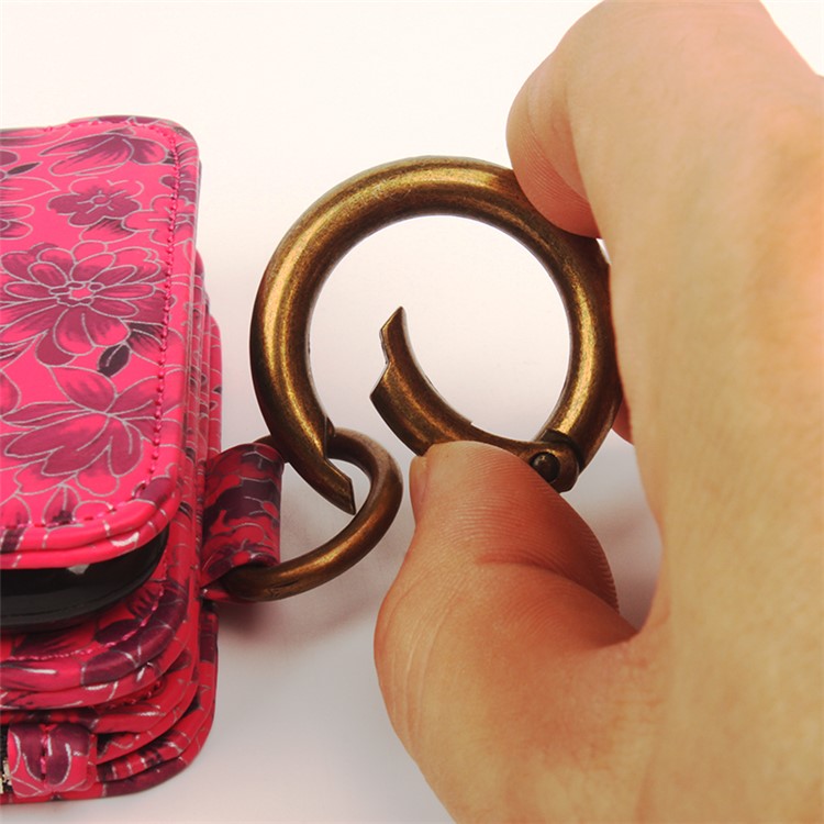 Flower Pattern 2 in 1 Magnetic Absorbed Multi-slot Wallet Leather Case for iPhone 7 4.7 - Red-18