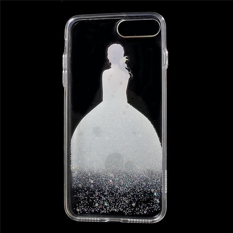 JOYROOM Olly Series Girl in Bling Dress Pattern TPU Case for iPhone 7 Plus 5.5 - Silver-4