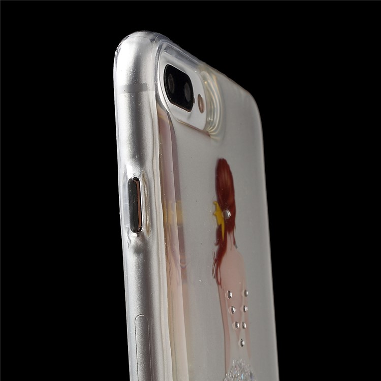 JOYROOM Olly Series Girl in Bling Dress Pattern TPU Case for iPhone 7 Plus 5.5 - Silver-7