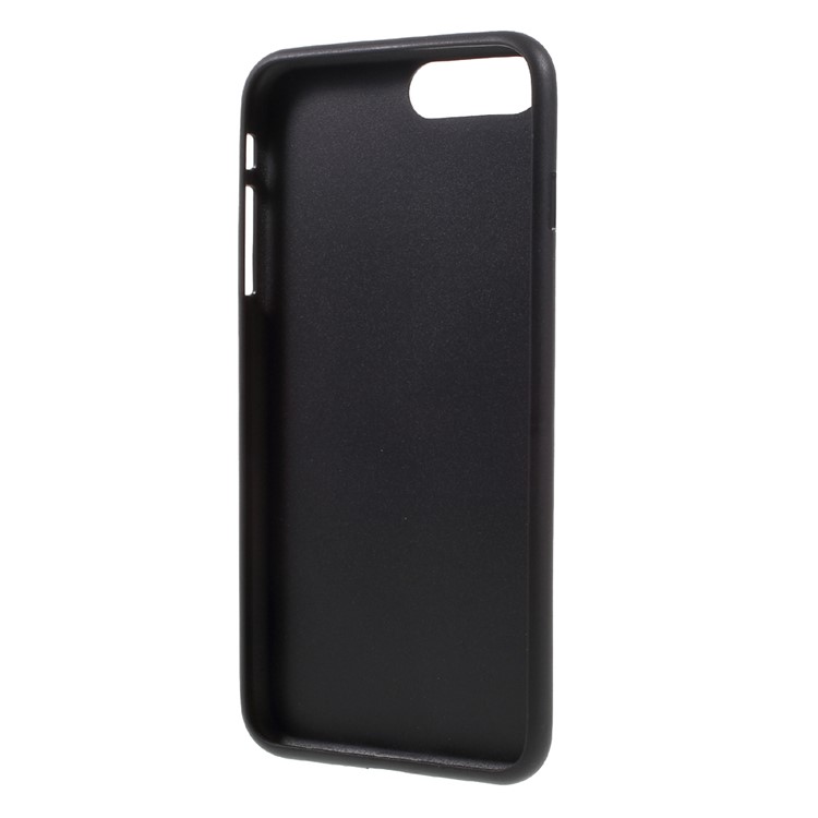 Splicing Litchi Texture Leather Coated TPU Cover for iPhone 7 Plus 5.5 - Black-5