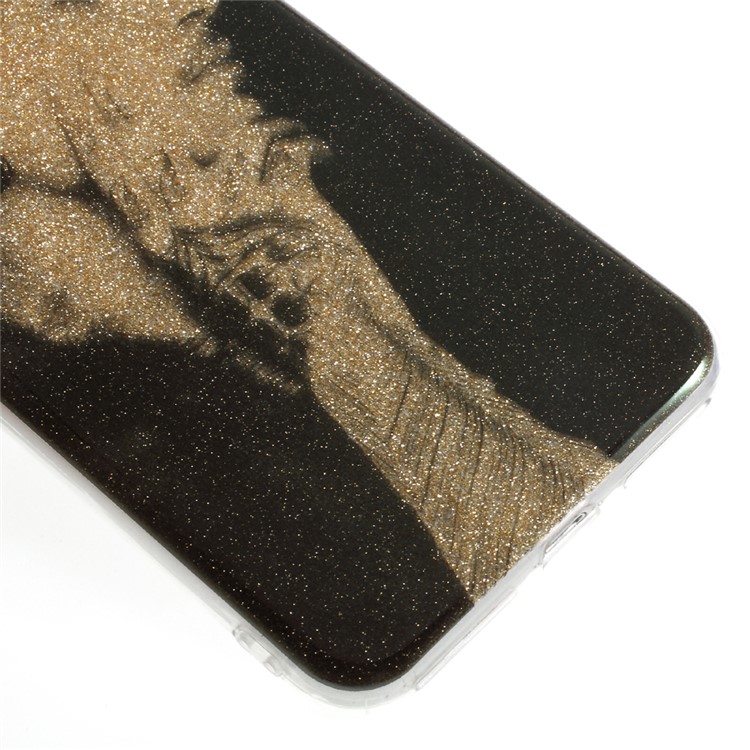 Glossy Glittery Powder PC + TPU Hybrid Case for iPhone 7 Plus - Cool Men-4