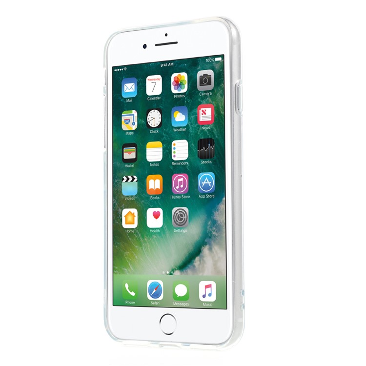 Crystal Clear Soft TPU Case for iPhone 7 Plus - Pineapple-3