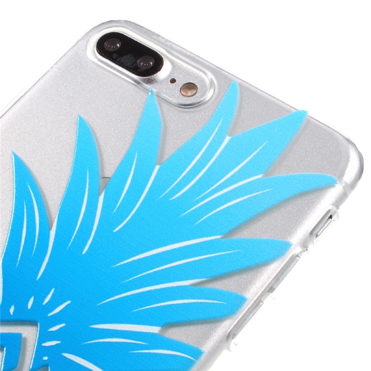 Crystal Clear Soft TPU Case for iPhone 7 Plus - Pineapple-4
