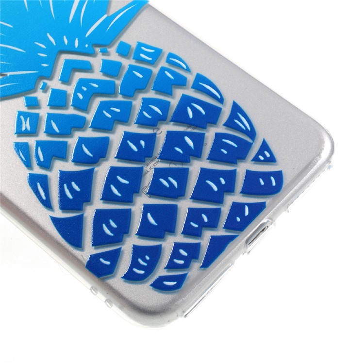 Crystal Clear Soft TPU Case for iPhone 7 Plus - Pineapple-5