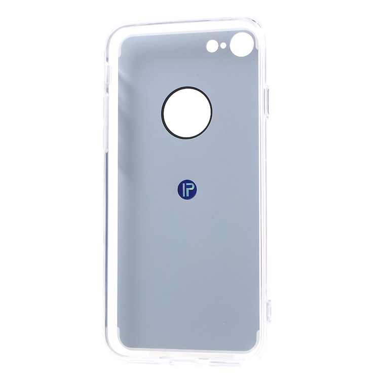 Mirror Surface Finger Ring Kickstand TPU PC Phone Case for iPhone 7 4.7 inch - Silver-7