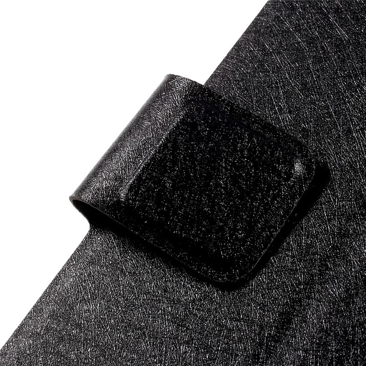 Diamond Flower Decor Silk Texture Leather Case for iPhone 7 Plus 5.5 inch - Black-11