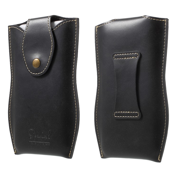 Belt Clip Leather Pouch Holster Case for iPhone 7 - Black-1