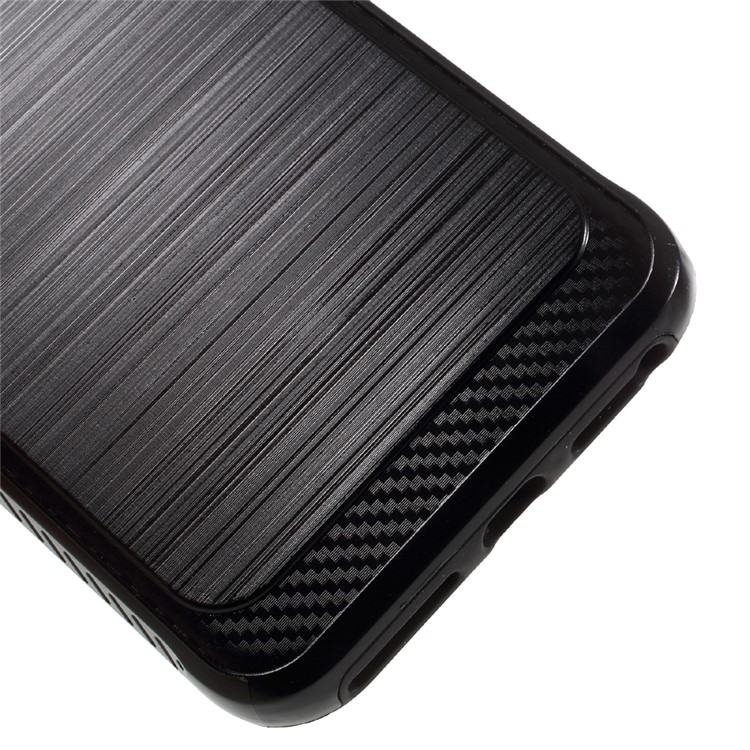 2-piece Brushed PC + TPU Hybrid Case for iPhone 7 Plus - Black-4