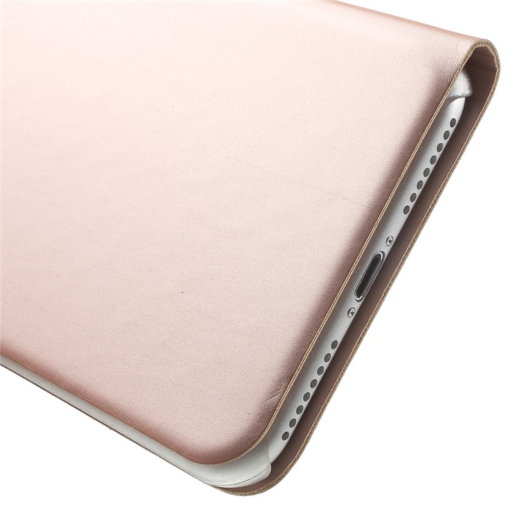 View Window Flip Leather Cover Case for iPhone 7 Plus - Rose Gold-6