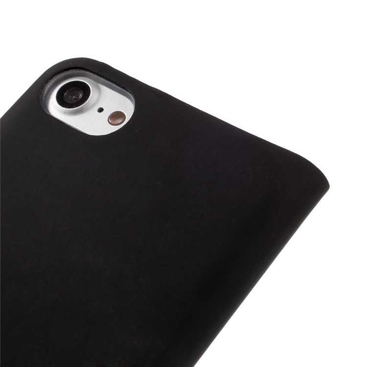 For iPhone 7 4.7 inch View Window Flip Leather Case - Black-5