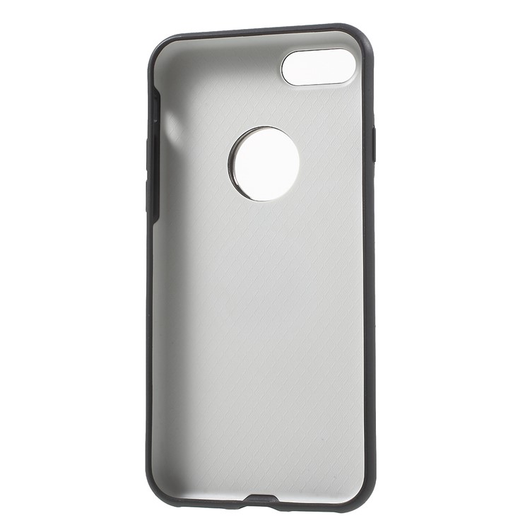 Finger Ring Grip Metal TPU Hybrid Case for iPhone 7 4.7 with Kickstand - Black-6