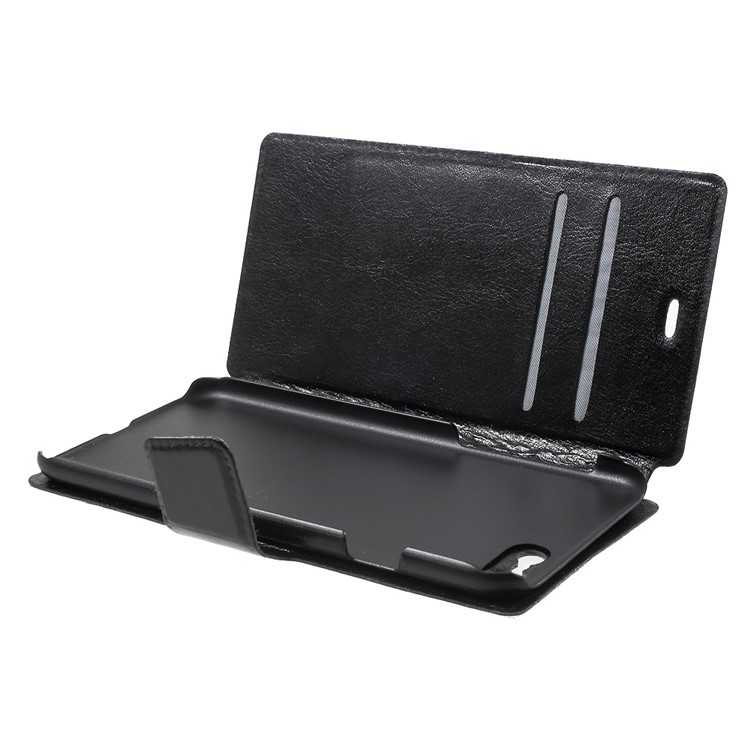 Crazy Horse Leather Stand Case for iPhone 7 - Black-6