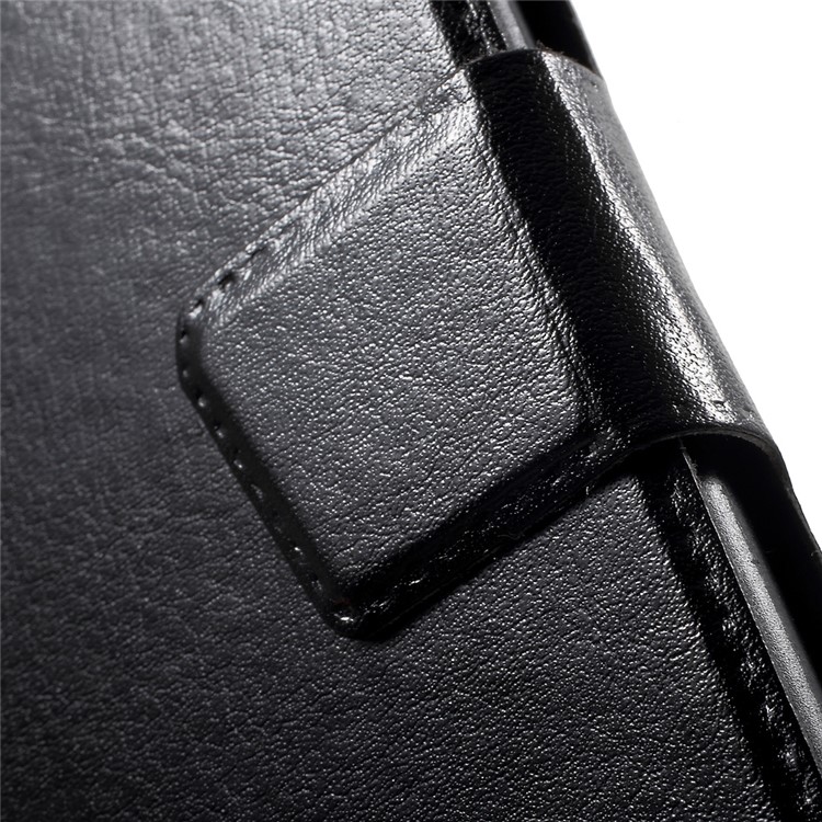 Crazy Horse Leather Stand Case for iPhone 7 - Black-8