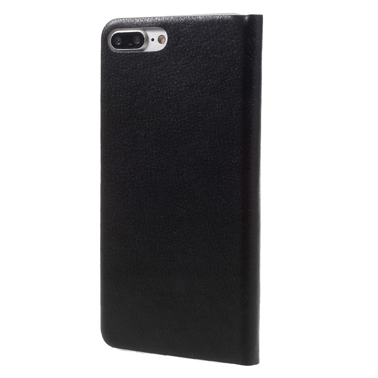 Card Holder Leather Flip Case for iPhone 7 Plus 5.5 inch - Black-2