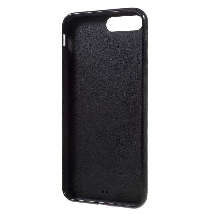 3D Eiffel Tower Aluminium Alloy Coated TPU Edges Hard PC Back Case for iPhone 7 4.7 inch - Black-6