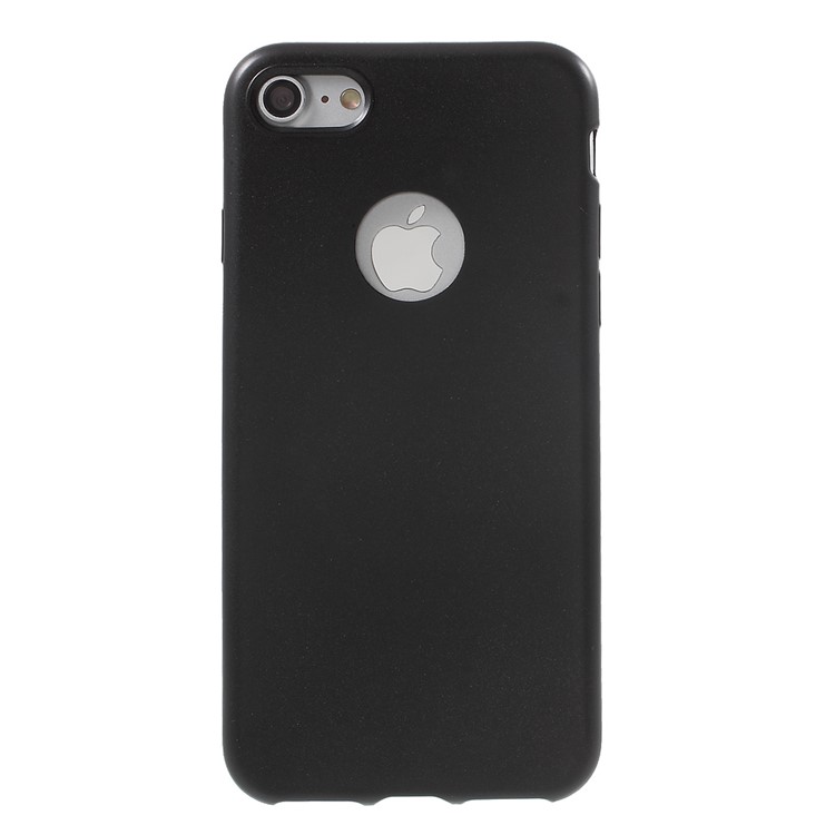 Rubberized Soft TPU Case for iPhone 7 4.7 - Black-2