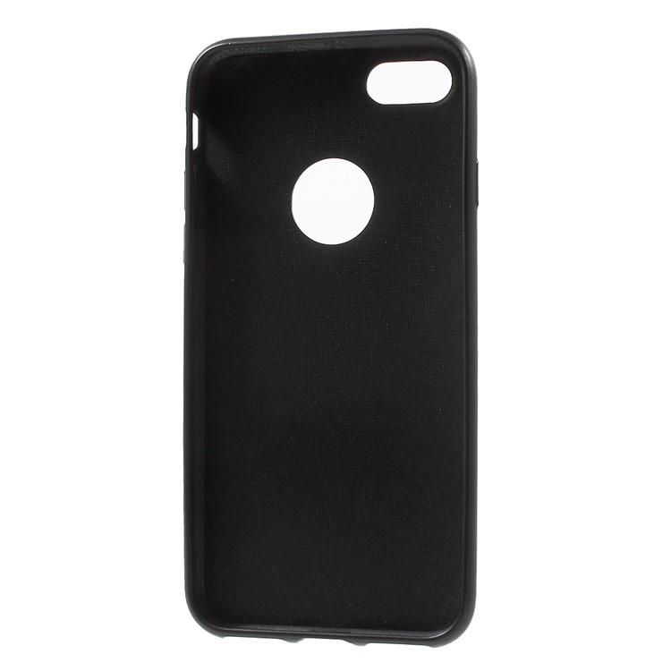 Rubberized Soft TPU Case for iPhone 7 4.7 - Black-4