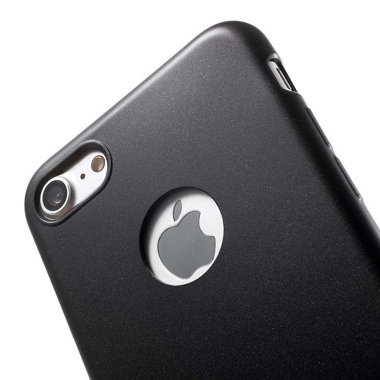 Rubberized Soft TPU Case for iPhone 7 4.7 - Black-6