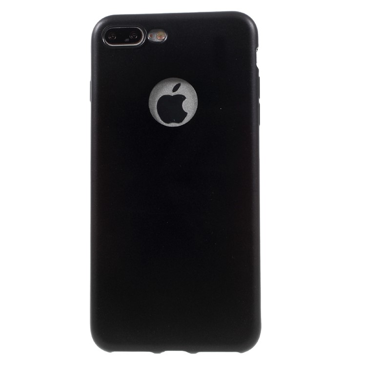 Fresh Color Thin Soft TPU Case Cover for iPhone 7 Plus 5.5 inch - Black-2