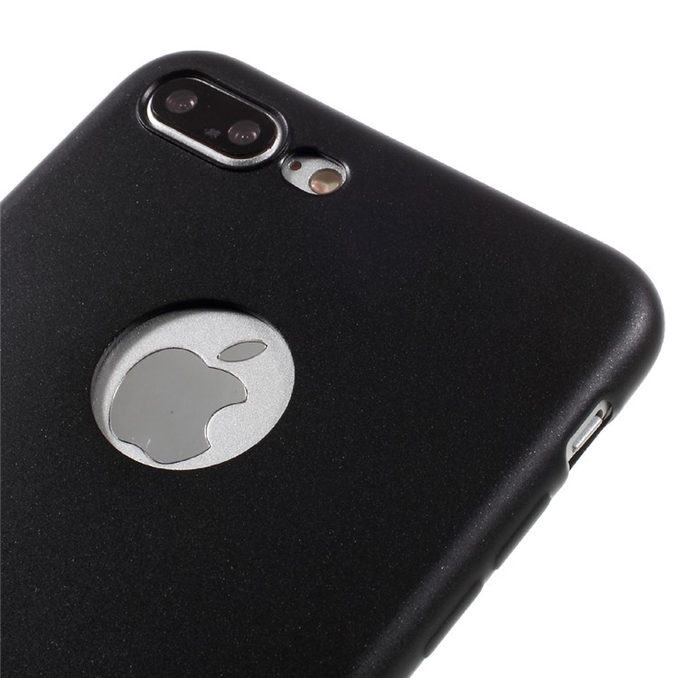 Fresh Color Thin Soft TPU Case Cover for iPhone 7 Plus 5.5 inch - Black-3