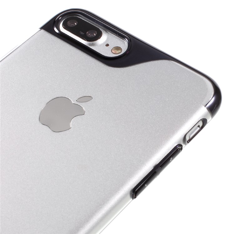 KINGXBAR Ultra-thin Clear PC Hard Case for iPhone 7 Plus - Black-3
