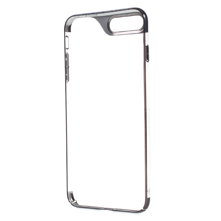 KINGXBAR Ultra-thin Clear PC Hard Case for iPhone 7 Plus - Black-5