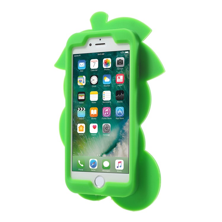 3D Grape Shaped Silicone Protective Case for iPhone 7 4.7 inch - Green-2