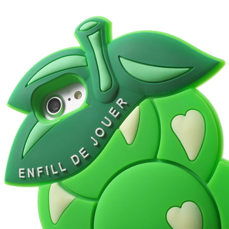 3D Grape Shaped Silicone Protective Case for iPhone 7 4.7 inch - Green-6