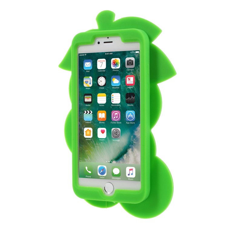 3D Grape Shaped Silicone Protective Case for iPhone 7 Plus 5.5 inch - Green-2