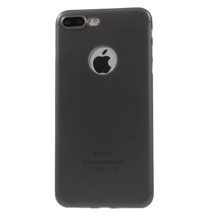 POPPHONE for iPhone 7 Plus Liby Series 0.48mm Ultrathin PP Hard Cover - Black-2