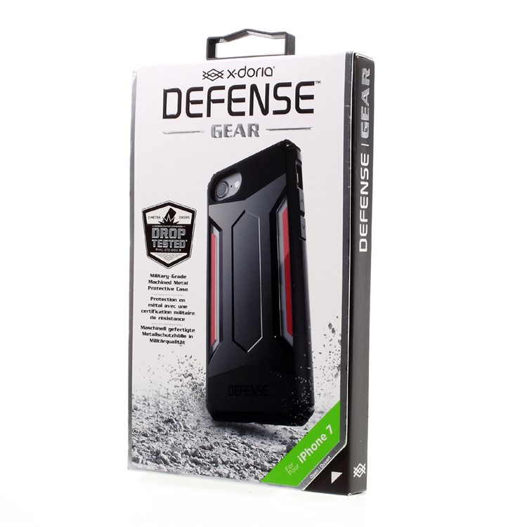 X-DORIA Defense Gear TPU PC Alloy Hybrid Case for iPhone 7 - Black-7