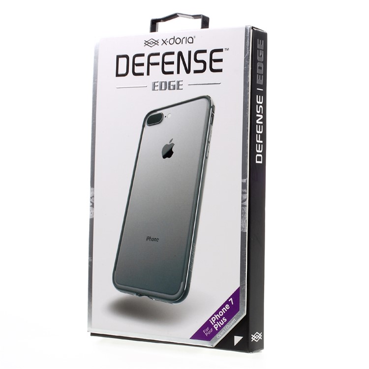 X-DORIA Defense Edge Bumper Case for iPhone 7 Plus Plating Aluminum Alloy Cover - Grey-8