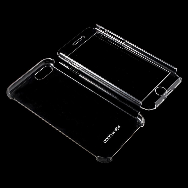 X-DORIA Defense Glass 360 Clear Hard Case for iPhone 7 + Tempered Glass Screen Protector - Transparent-3