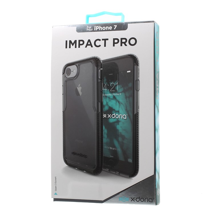 X-DORIA Impact Pro Hybrid Case for iPhone 7 PC + TPU Phone Cover - Black-7